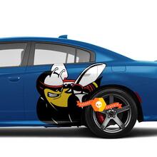 Vollfarbige Scat Pack Scatpack Dodge Charger oder Challenger Seitenaufkleber
 2