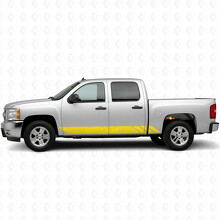 Topo Rocker Streifen M3 Seiten Vinyl Aufkleber für Chevrolet Silverado 1500 GMT900 2007-2013_3