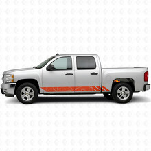 Topo Rocker Streifen M3 Seiten Vinyl Aufkleber für Chevrolet Silverado 1500 GMT900 2007-2013_4