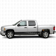Gestaffelte Schlitz-Tür- & Schweller-Vinylstreifen für Chevrolet Silverado 1500 GMT900 2007-2013_2