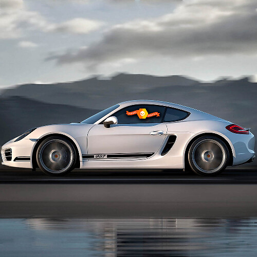 Porsche Kit Aufkleber Cayman Boxster 987 Endurance Racing Edition Seitenstreifen Kit Aufkleber Aufkleber
