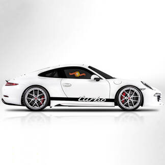 Porsche Rocker Panel Racing Turbo Seite Seitenstreifen Aufkleber Aufkleber
