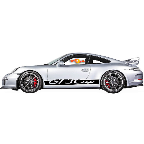 GT3 Cup Style Schweller-Streifen Vinyl-Aufkleber für Porsche 911