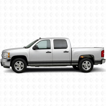 Schmale Akzent-Tür- & Schwellerstreifen aus Vinyl für Chevrolet Silverado 1500 GMT900 2007-2013_2