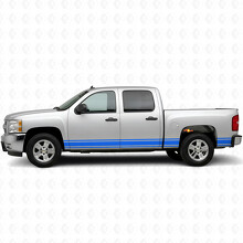 Schmale Akzent-Tür- & Schwellerstreifen aus Vinyl für Chevrolet Silverado 1500 GMT900 2007-2013_5
