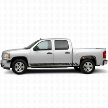 Topografische Band Tür- & Schweller-Vinylstreifen für Chevrolet Silverado 1500 GMT900 2007-2013_2