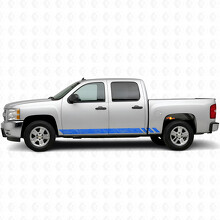 Topografische Band Tür- & Schweller-Vinylstreifen für Chevrolet Silverado 1500 GMT900 2007-2013_5