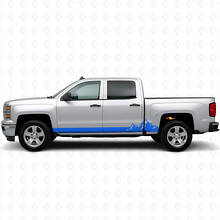 Mountain Range Tür- & Schweller-Vinylstreifen für Chevrolet Silverado 1500 K2XX 2014-2019_5