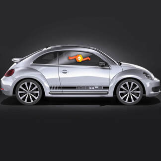 Volkswagen Beetle Rocker Stripe Porsche Look Graphics Decals im Cabrio-Stil passen in jedes Jahr
