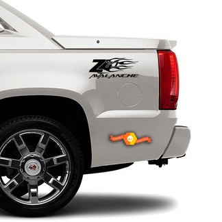 Z71 Chevy Avalanche Flame Truck Seitenaufkleber-Set
