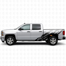 Gezackte Seitenstreifen aus Vinyl für Chevrolet Silverado 1500 K2XX 2014-2019_2