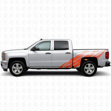 Gezackte Seitenstreifen aus Vinyl für Chevrolet Silverado 1500 K2XX 2014-2019_4