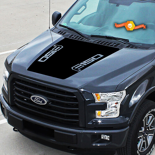 F150 Mittelstreifen Haubenaufkleber aus Vinyl für Musclecar Truck