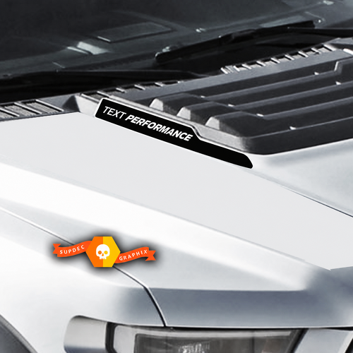 Individuelle Text-Performance-Motorhauben-Verkleidungs-Vinylaufkleber für Musclecar Truck Power Truck SVT