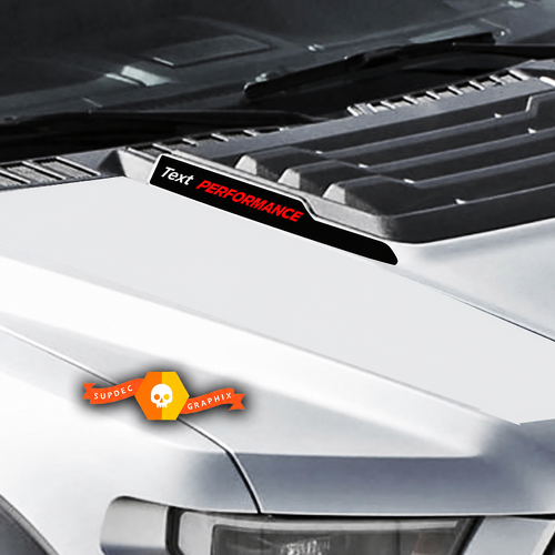 Text PERFORMANCE Verkleidung Paar Haube Vinyl Aufkleber für Ford Truck