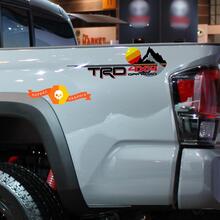 Neue TRD 4 x 4 Offroad mit Bergen Vintage Sunset Retro Old Style Side Vinyl Aufkleber passend für Tacoma Tundra 4Runner
 2
