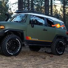 Toyota FJ Cruiser Side Retro Vintage Rocker Panel Stripes Sticker Decal GraphicsVehicle Parts & Accessories, Car Tuning & Styling, Body & Exterior Styling!
 2