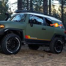 Toyota FJ Cruiser Side Retro Vintage Rocker Panel Stripes Sticker Decal GraphicsVehicle Parts & Accessories, Car Tuning & Styling, Body & Exterior Styling!
_2