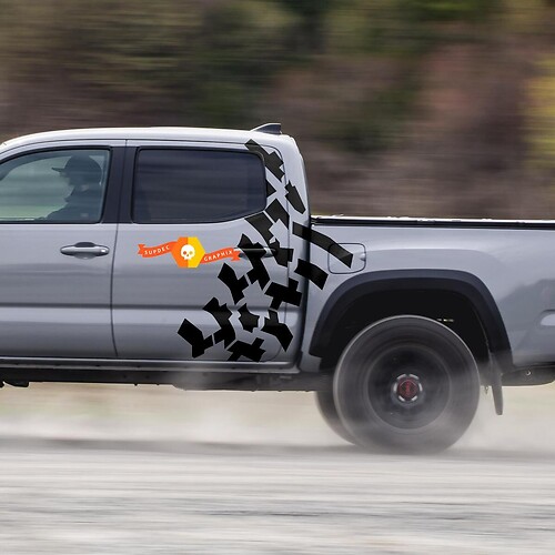 Reifenabdruck Seiten Vinyl Aufkleber für Toyota Tacoma