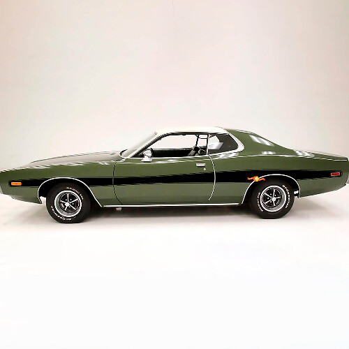 Retro-Stil Umriss Seitenstreifen Vinyl-Aufkleber Set für Dodge Charger 1973