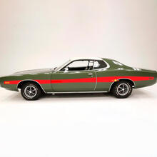 Seiten-Retro-Aufkleber für Dodge Charger 1973
 2