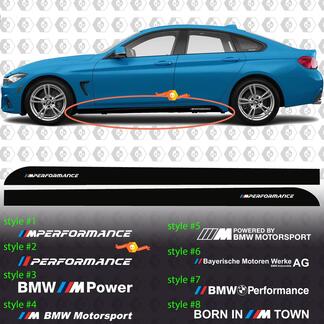 BMW M Power M Performance Born In M Town M Motorsport Side Rocker Panel Vinyl-Aufkleber Aufkleber F32 F36 F30 F82
