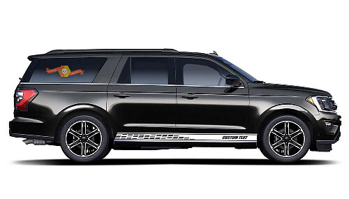 Benutzerdefinierte perforierte Seitenstreifen- Vinylaufkleber für Musclecar Expedition