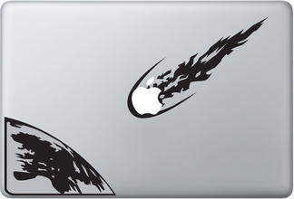 Asteroiden-Aufkleber für Laptop MacBook
