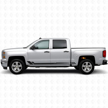 Waben-Tür- & Seitenschweller-Vinylstreifen für Chevrolet Silverado 1500 K2XX 2014-2019_2