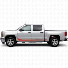 Waben-Tür- & Seitenschweller-Vinylstreifen für Chevrolet Silverado 1500 K2XX 2014-2019_4