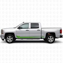 Waben-Tür- & Seitenschweller-Vinylstreifen für Chevrolet Silverado 1500 K2XX 2014-2019_6