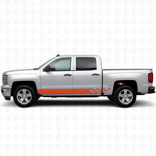 Karierte Lightning Tür- und Schweller-Vinylstreifen für Chevrolet Silverado 1500 K2XX 2014-2019_4