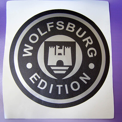 Wolfsburg Edition Vinyl-Aufkleber für Volkswagen