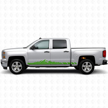 Berg-Topographische Tür- & Schweller-Vinyl-Streifen für Chevrolet Silverado 1500 K2XX 2014-2019_6