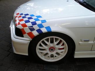 BMW Checkered FLAG Aufkleber Motorsport E36 E46 M3
