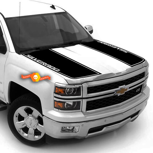 Z71 2007–2013 Chevy Silverado Kapuzenstreifen-Aufkleber, Aufkleber, Rallye-2-Styles, 2500
