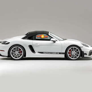 Porsche 718 Spyder Seitenstreifen Kit Aufkleber Aufkleber
