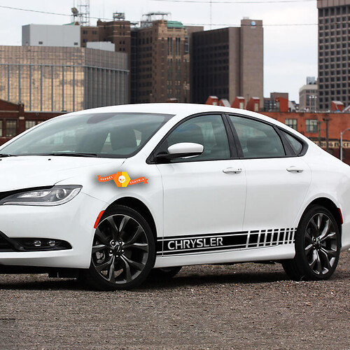 2X mehrfarbige Grafik-Auto-Vinyl-Aufkleber für Chrysler 200 300
