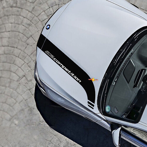 Motorhauben-Rennstreifen-Aufkleber für BMW M2 Competition
