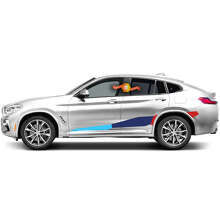 BMW M Performance Seitenstreifen Vinyl-Aufkleber Set für BMW X5 X6 G05 G06 F95 F96_2