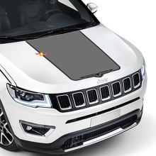 2017 2018 2019 2020 Jeep Compass Latitude TRAILHAWK Vinyl-Motorhauben-Aufkleber, grafischer Streifen, hochwertiges Vinyl
 2