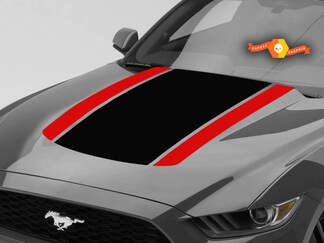Ford Mustang Zubehör Motorhaube Streifengrafik Aufkleber Duo Farbe jedes Jahr Mustang
