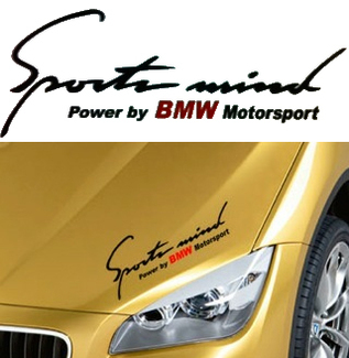 Sports Mind Power von BMW Motorsport 330 335 530 Aufkleber Aufkleber em
