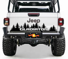 Bed Tailgate Jeep Wrangler JL JLU jls jts Gladiator Rubicon Pine Trees Vinyl Aufkleber Aufkleber für 2018-2021
 2