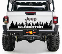 Bed Tailgate Jeep Wrangler JL JLU jls jts Gladiator Rubicon Pine Trees Vinyl Aufkleber Aufkleber für 2018-2021
 3