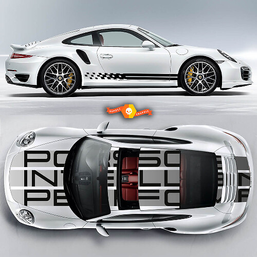 Endurance Racing Streifen Vinyl-Aufkleber-Set für Porsche 911 Carrera