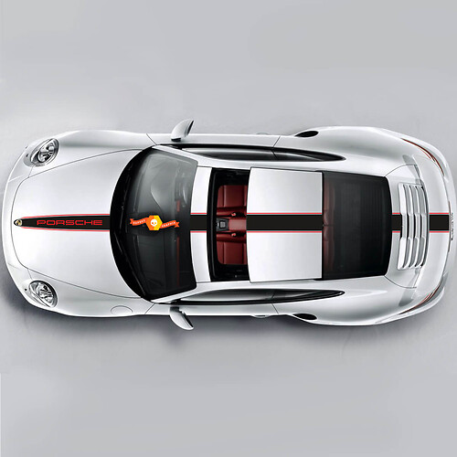 Porsche Racing Stripes Zweifarbige Racing Edition-Streifen oder jeder Porsche #2
