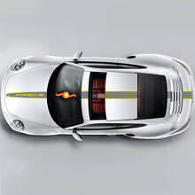 Porsche Racing Stripes Zweifarbige Racing Edition Stripes oder jeder Porsche #6
 3