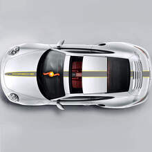 Porsche Racing Stripes Zweifarbige Racing Edition Stripes oder jeder Porsche #6
 3