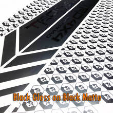 TRD 4x4 OFF ROAD Seiten-Vinyl-Aufkleber, schwarz, matt und schwarz glänzend, passend für Tacoma 2013–2020 oder Tundra 2013–2020
 3